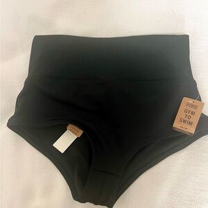 Active USA Black High Waist Shorts